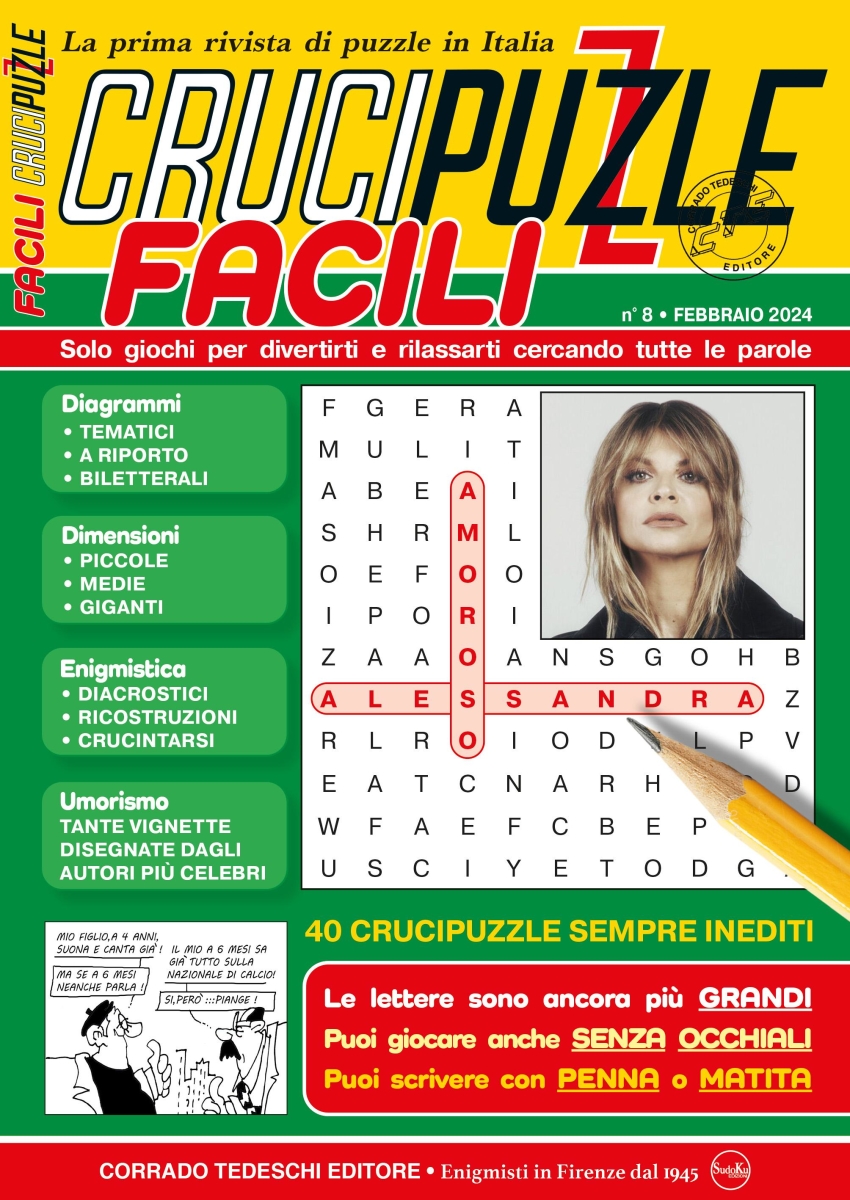 Copertina Crucipuzzle Facili n.8