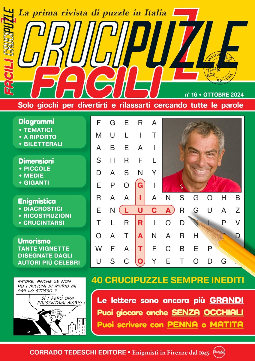 Copertina Crucipuzzle Facili n.16