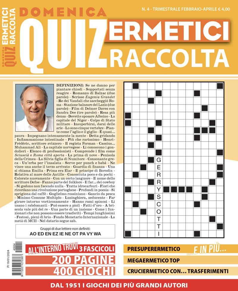 Copertina Quiz Ermetici Raccolta n.4