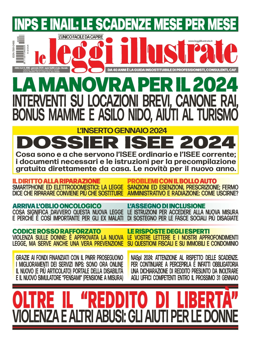 Copertina Leggi Illustrate n.496