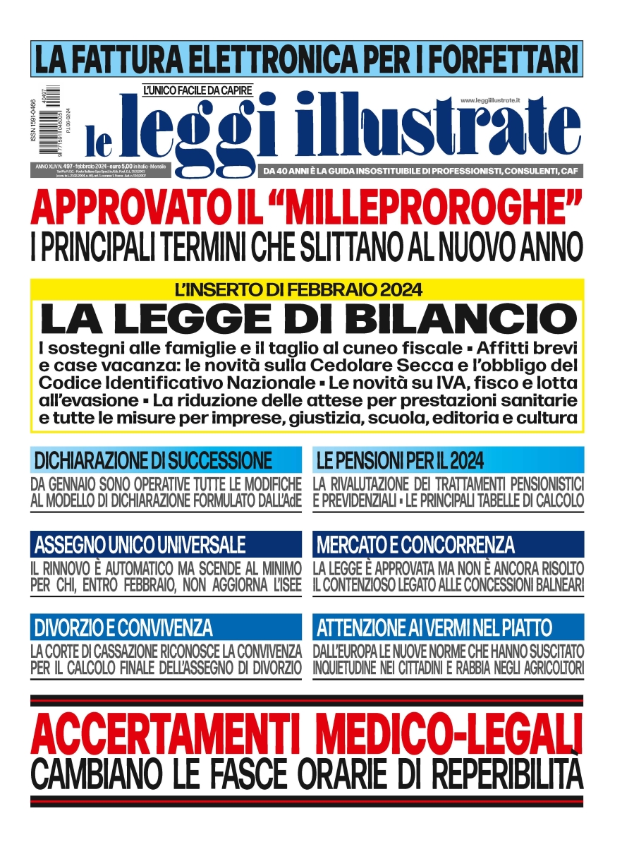 Copertina Leggi Illustrate n.497