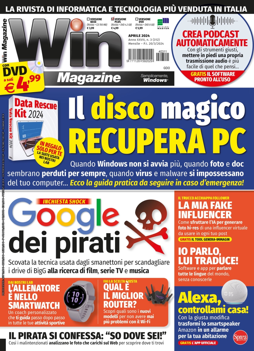 Copertina Win Magazine n.312