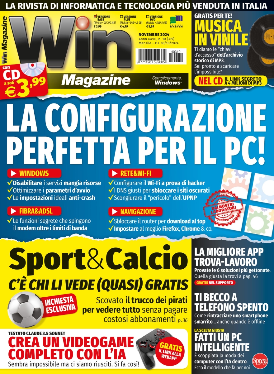 Copertina Win Magazine n.319