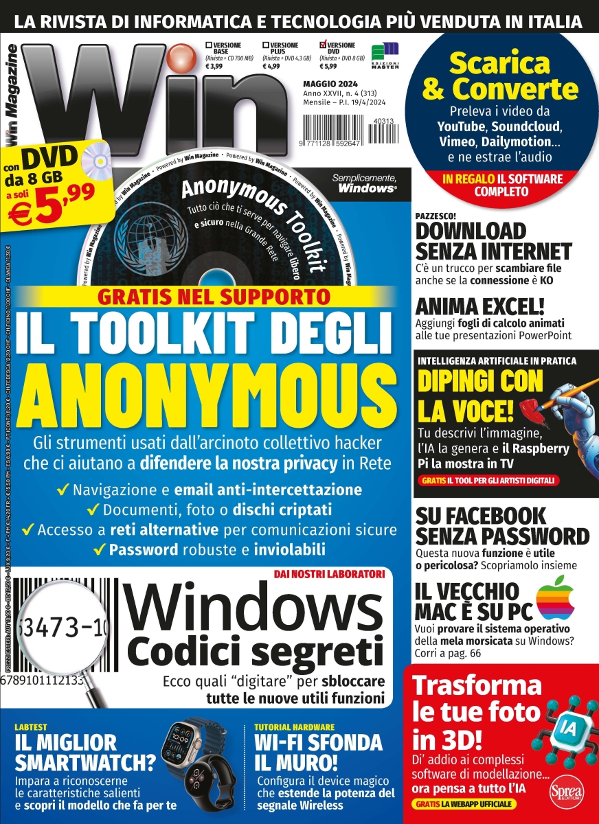 Copertina Win Magazine DVD n.313