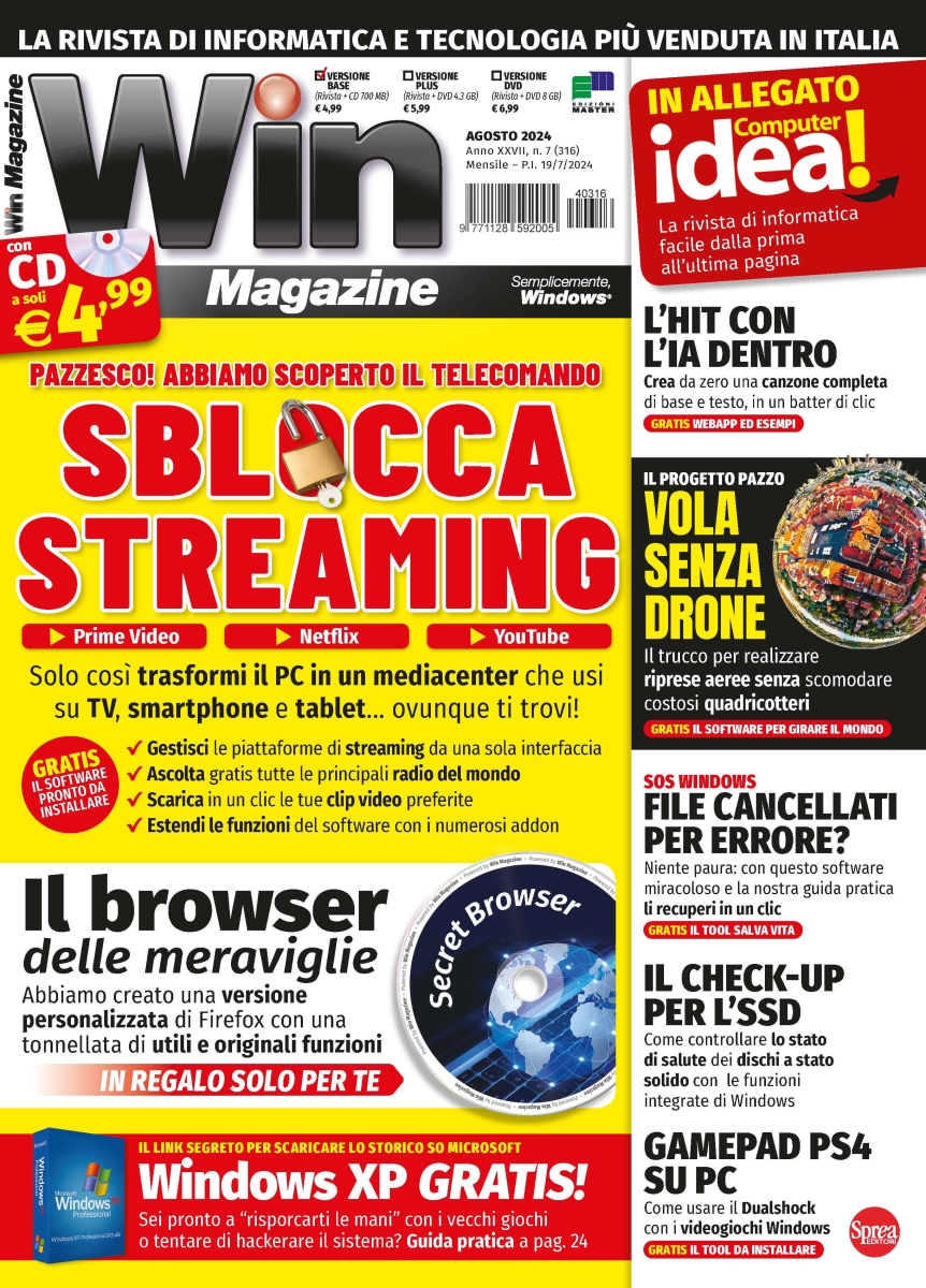 Copertina Win Magazine DVD n.316