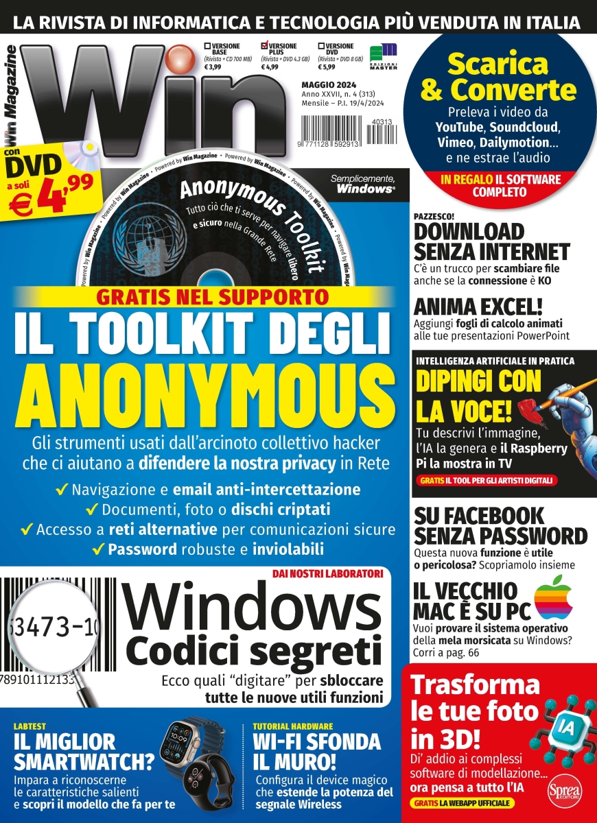 Copertina Win Magazine Plus n.313
