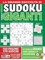 Copertina rivista Sudoku Giganti Raccolta