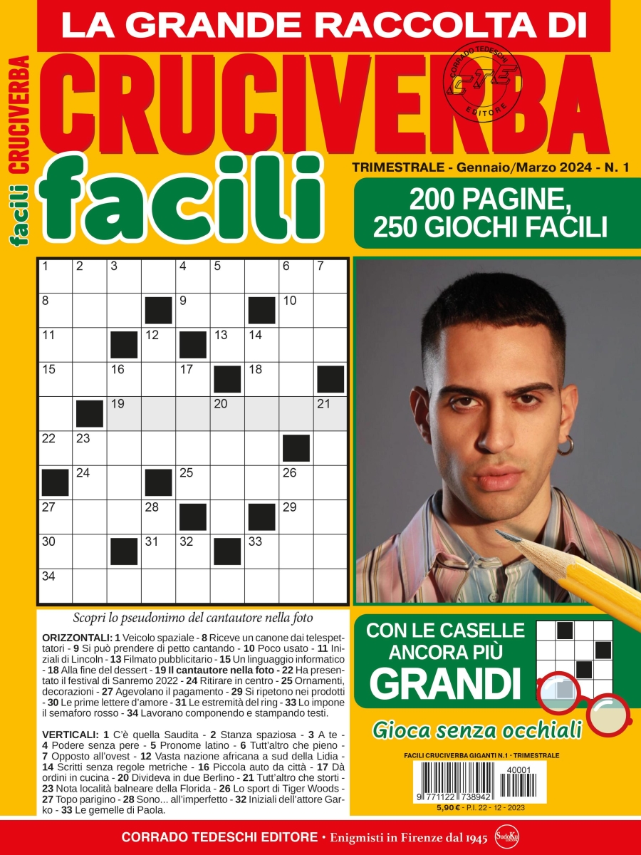 Copertina Facili Cruciverba Giganti Raccolta n.1