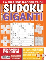 Copertina rivista Sudoku Giganti Raccolta