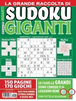 Copertina rivista Sudoku Giganti Raccolta