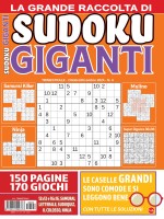 Copertina rivista Sudoku Giganti Raccolta