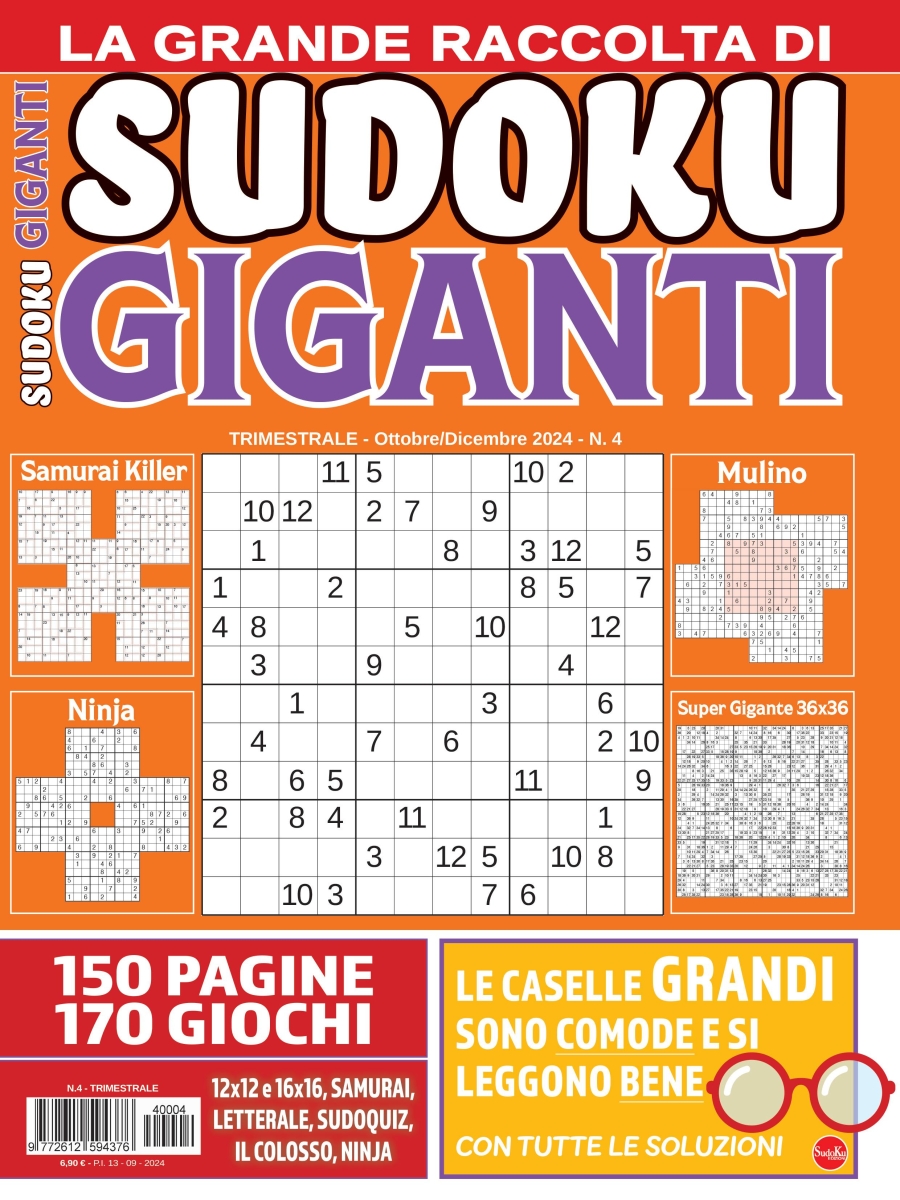 Copertina Sudoku Giganti Raccolta n.4