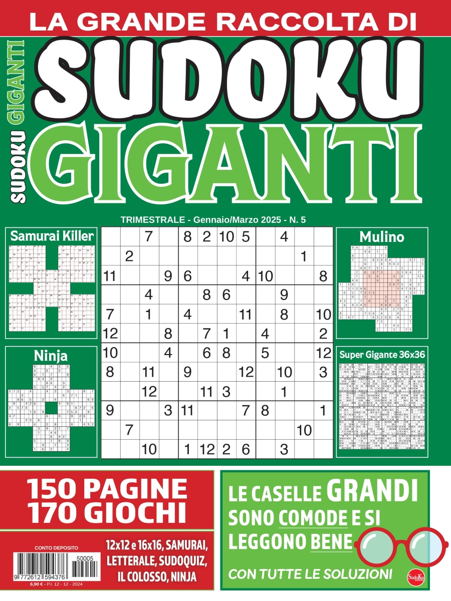Copertina Sudoku Giganti Raccolta n.5