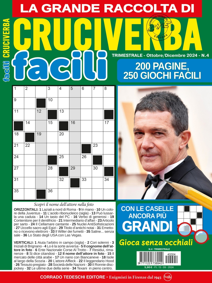 Copertina Facili Cruciverba Giganti Raccolta n.4