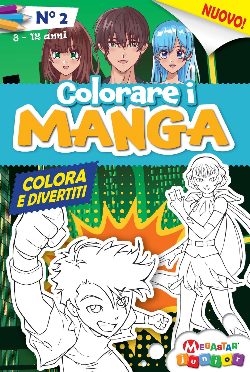Copertina Colorare i Manga n.2