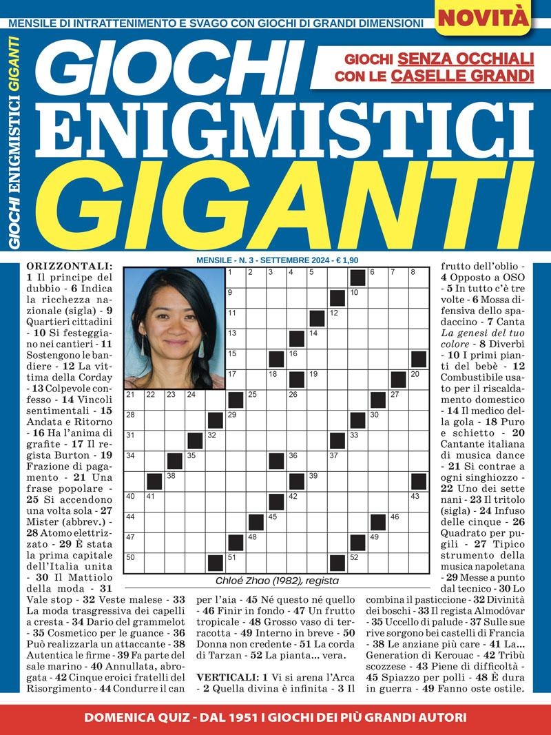 Copertina Giochi Enigmistici Giganti n.3