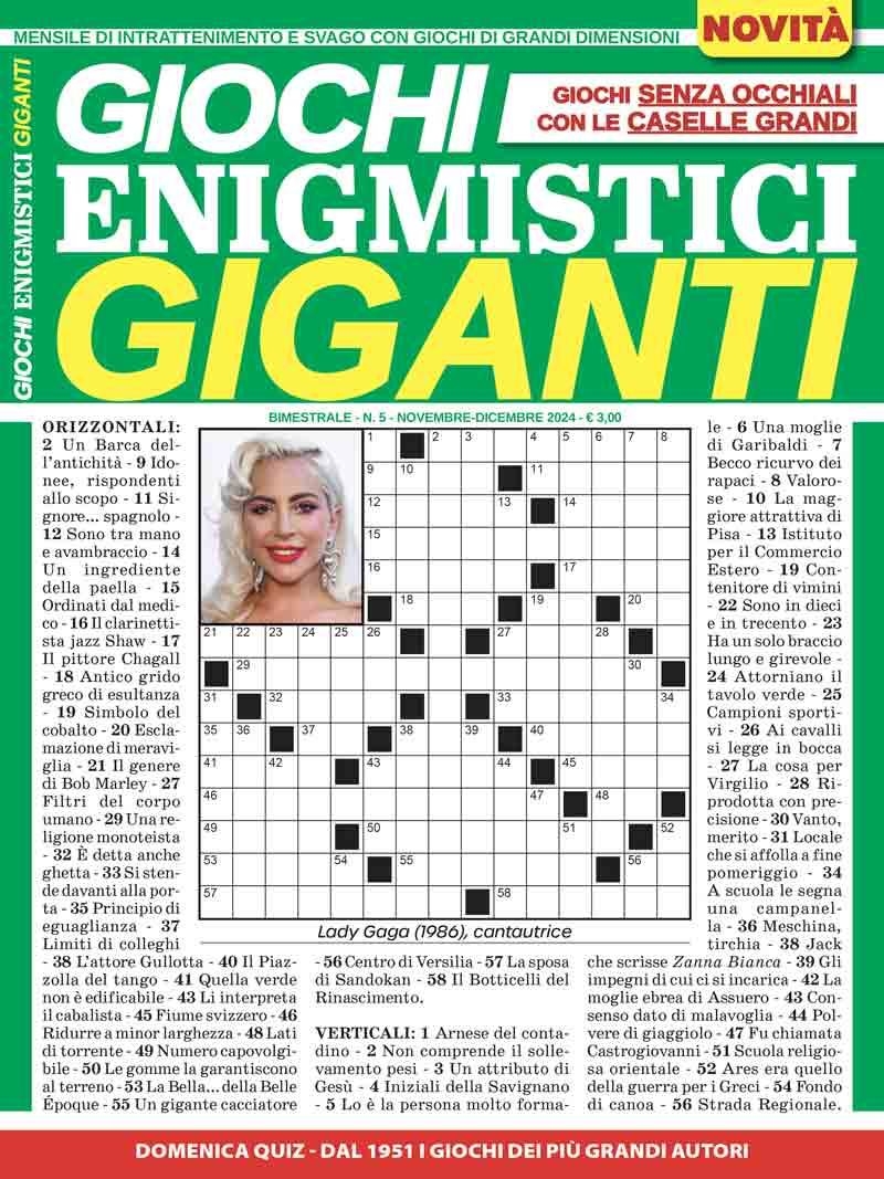 Copertina Giochi Enigmistici Giganti n.5