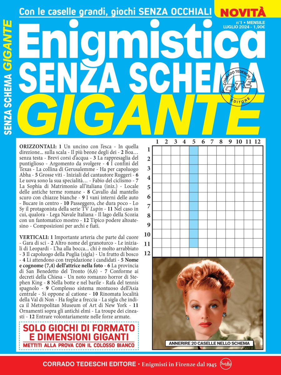 Copertina Enigmistica Senza Schema Gigante n.1