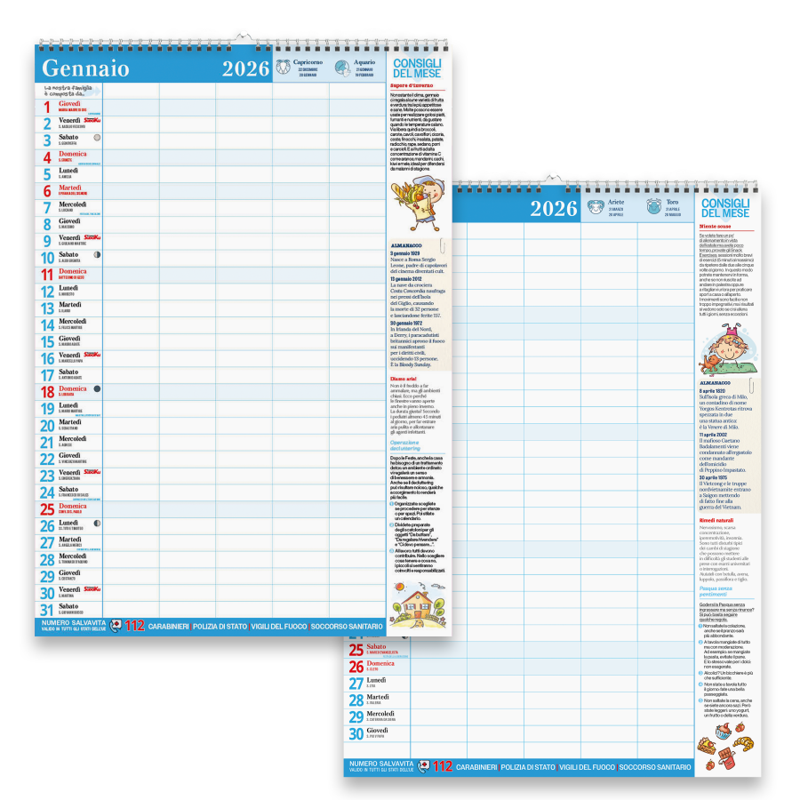 Copertina Calendario - Agenda/Famiglia n.14