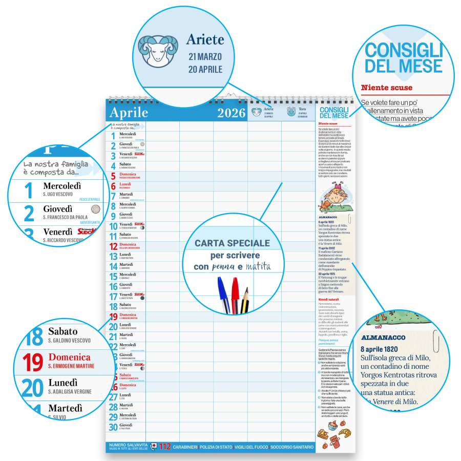 Copertina Calendario - Agenda/Famiglia n.14