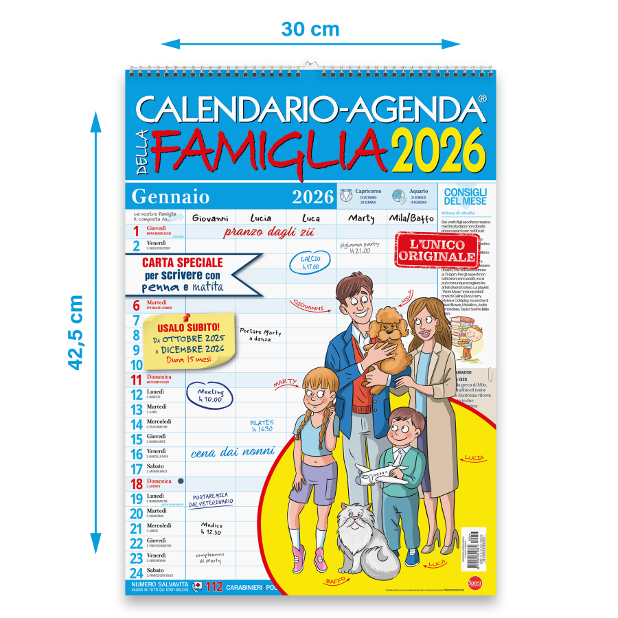 Copertina Calendario - Agenda/Famiglia n.14