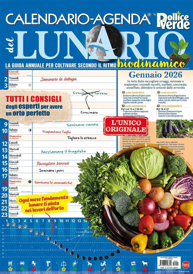 Copertina Pollice Verde Compiega/Lunario n.7