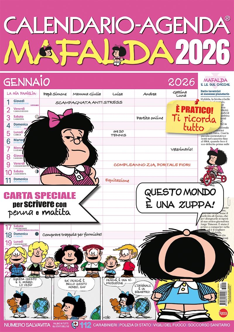 Copertina Calendario - Agenda/Mafalda n.5