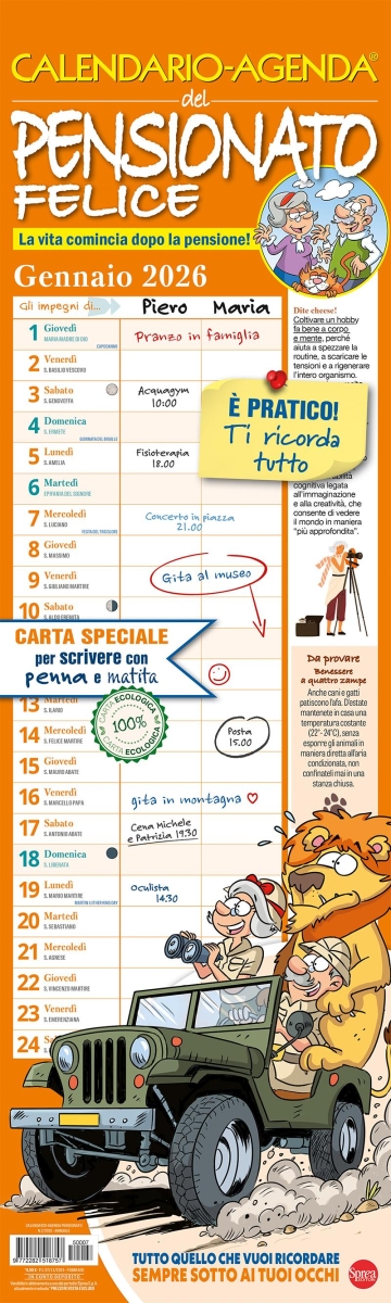 Copertina Calendario - Agenda/Pensionato n.7