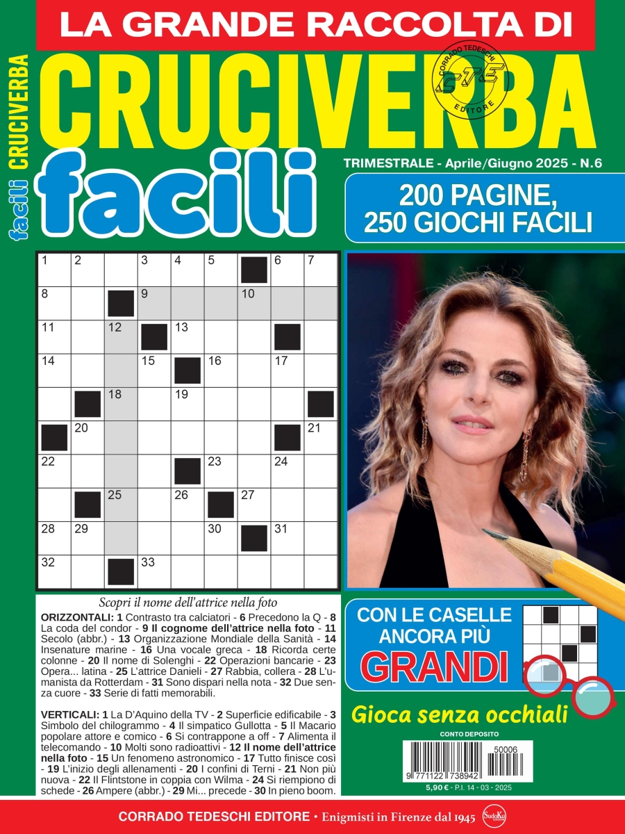 Copertina Facili Cruciverba Giganti Raccolta n.6