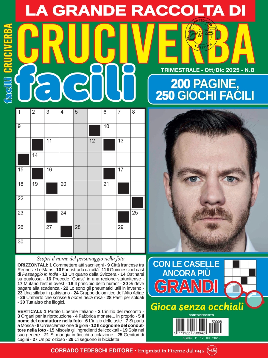 Copertina Facili Cruciverba Giganti Raccolta n.8