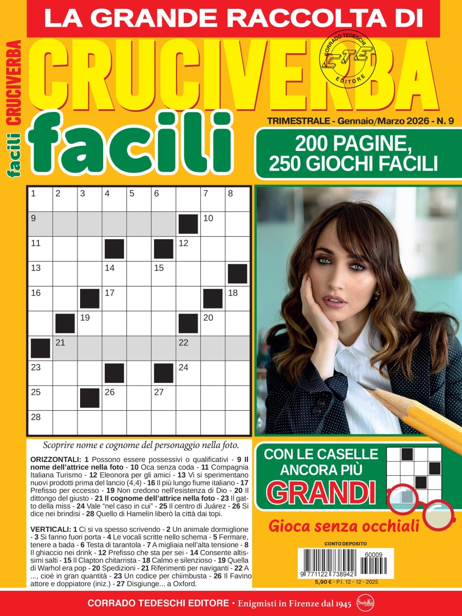 Copertina Facili Cruciverba Giganti Raccolta n.9