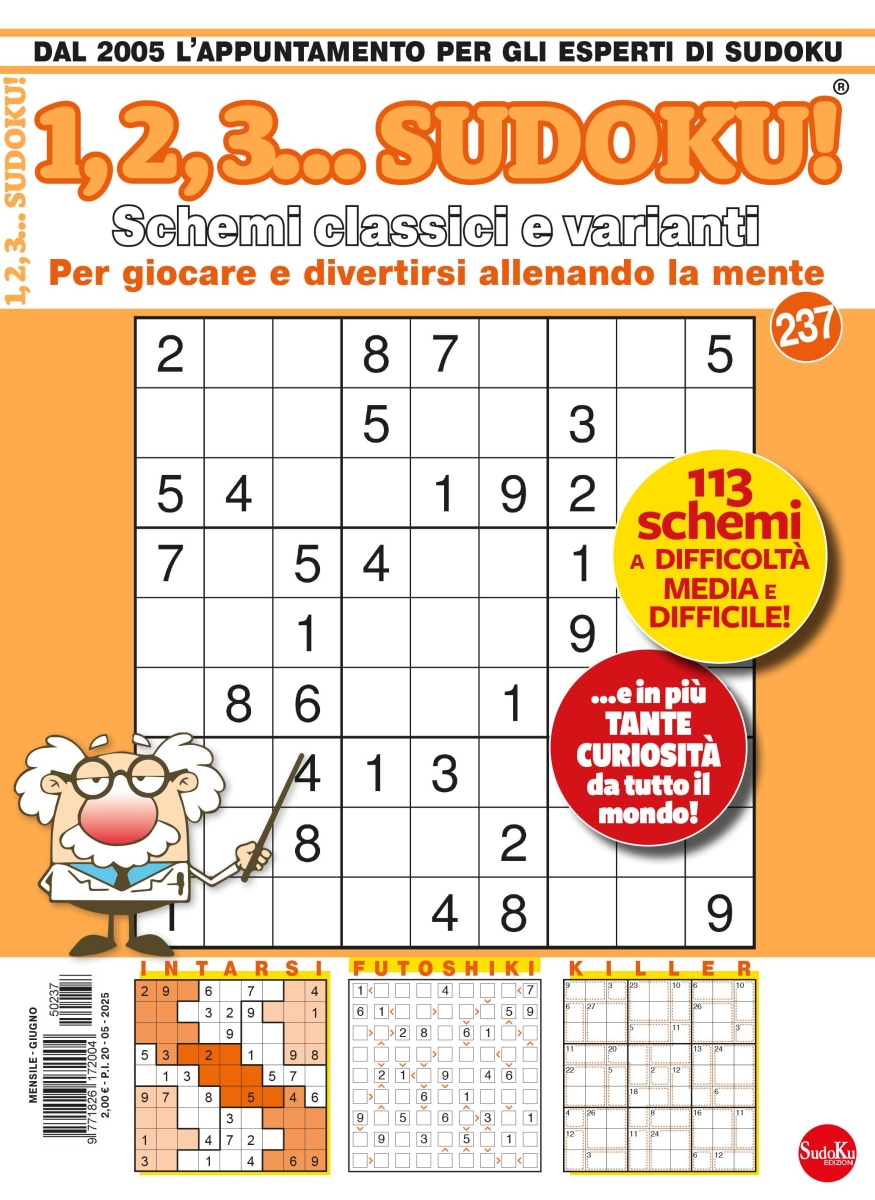 Copertina 1,2,3 Sudoku n.237