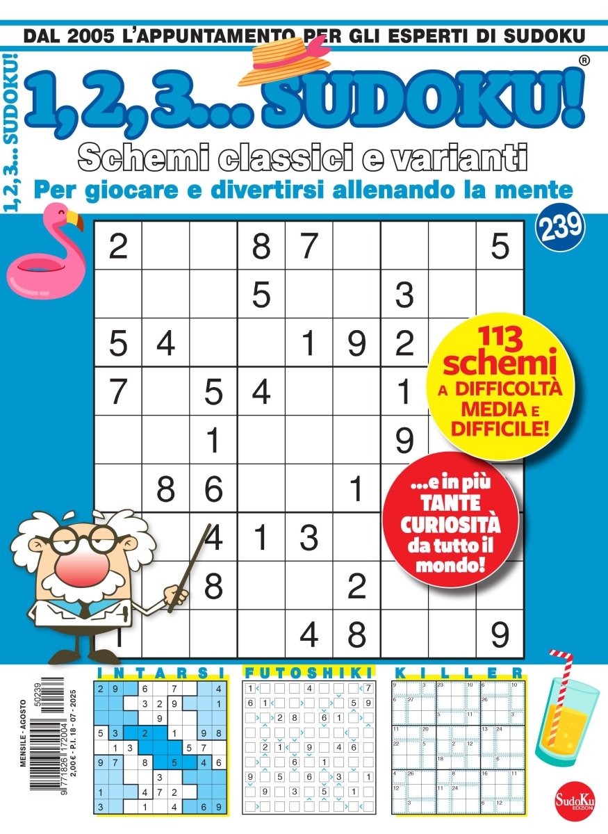 Copertina 1,2,3 Sudoku n.239