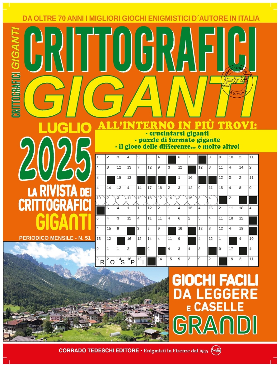 Copertina Crittografici Giganti n.51