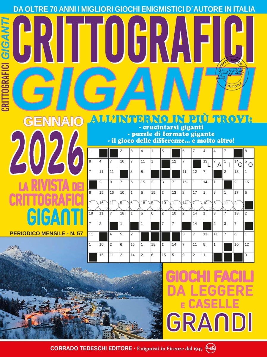 Copertina Crittografici Giganti n.57