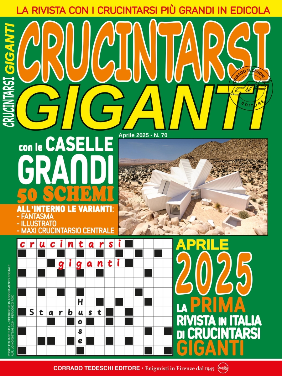 Copertina Crucintarsi Giganti n.70
