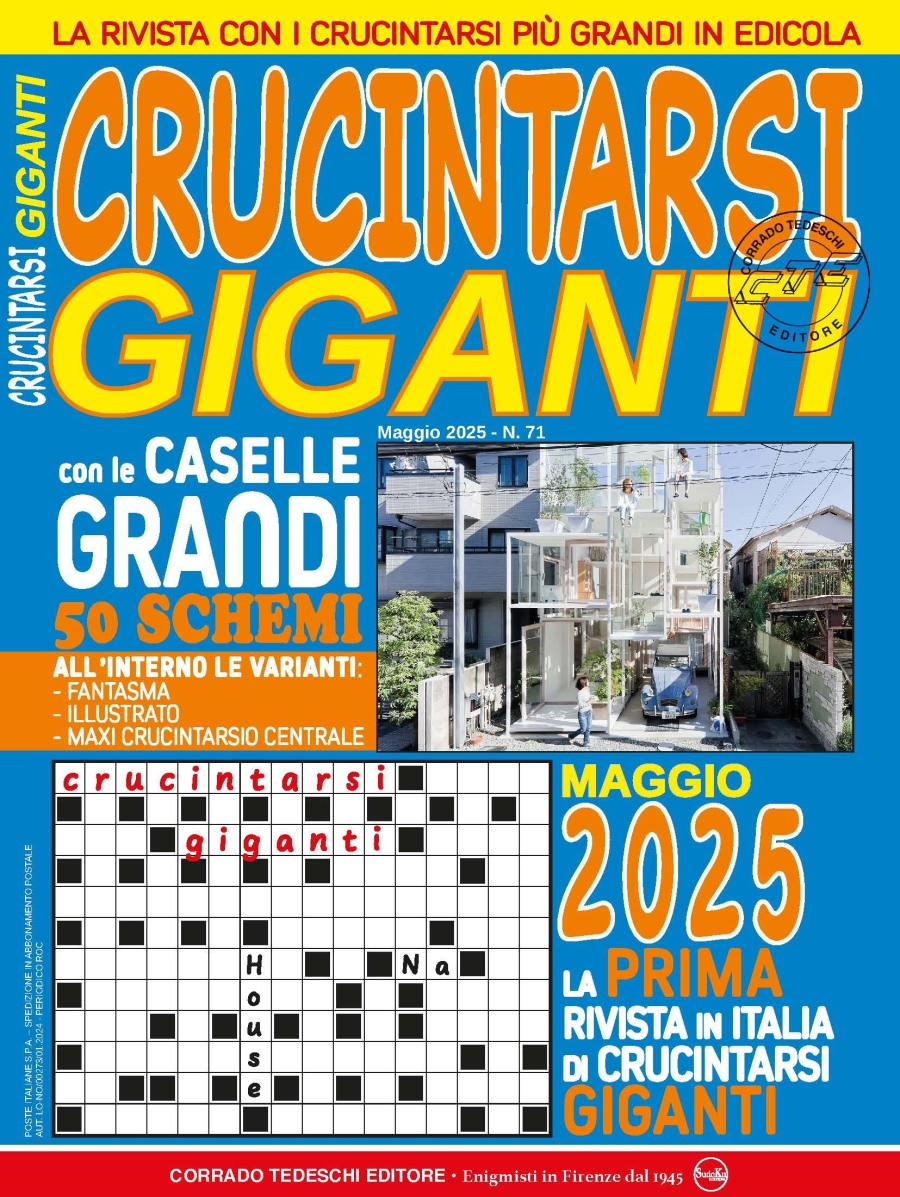 Copertina Crucintarsi Giganti n.71