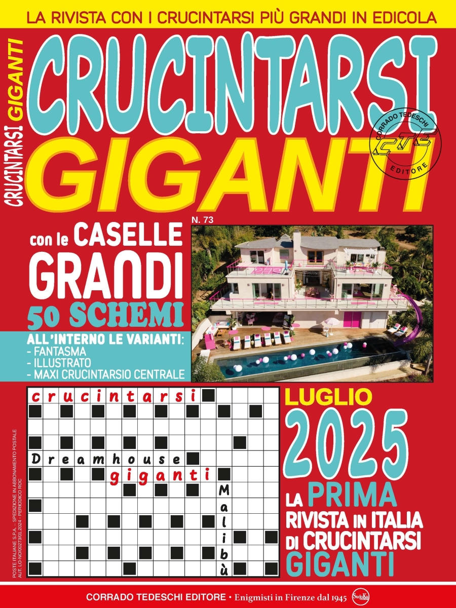 Copertina Crucintarsi Giganti n.73