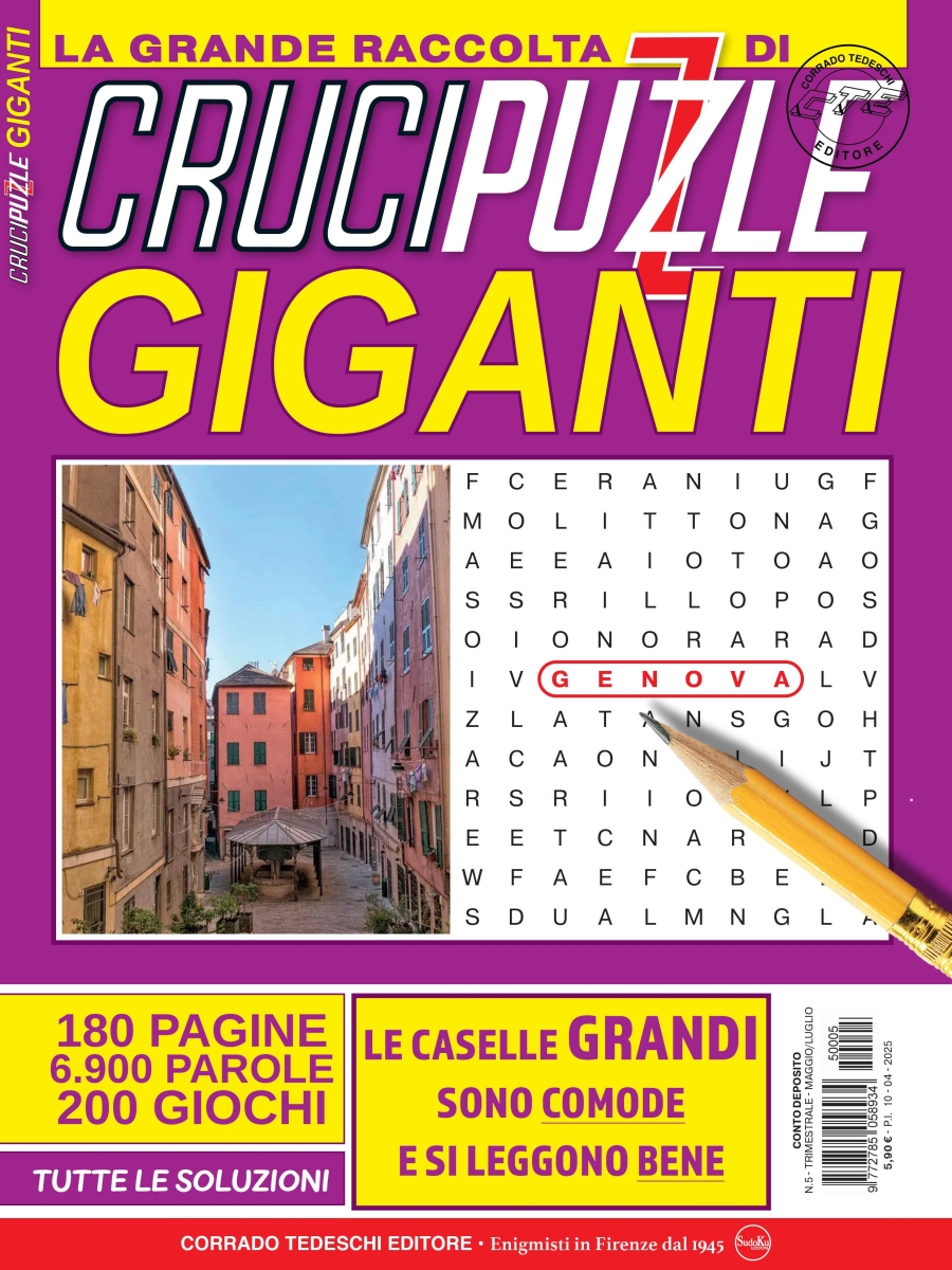 Copertina Crucipuzzle Giganti Raccolta n.5