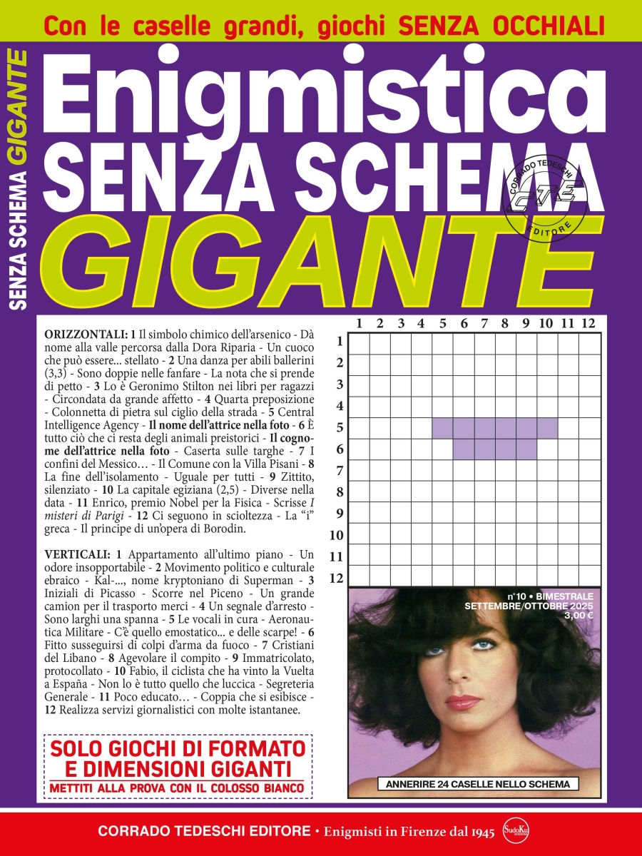 Copertina Enigmistica Senza Schema Gigante n.10