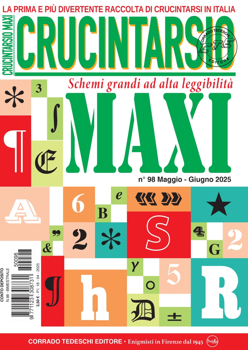 Copertina Maxi Crucintarsio n.98
