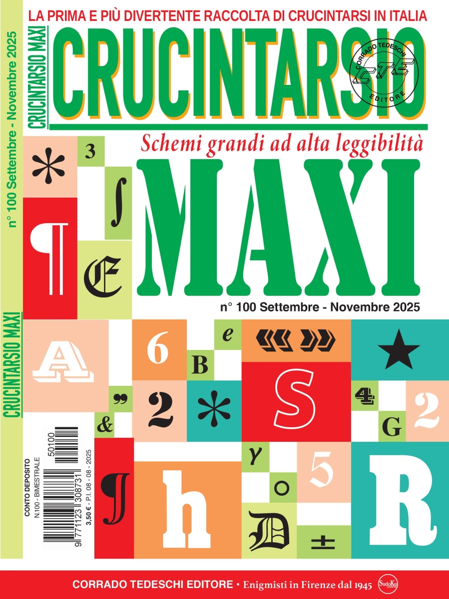 Copertina Maxi Crucintarsio n.100