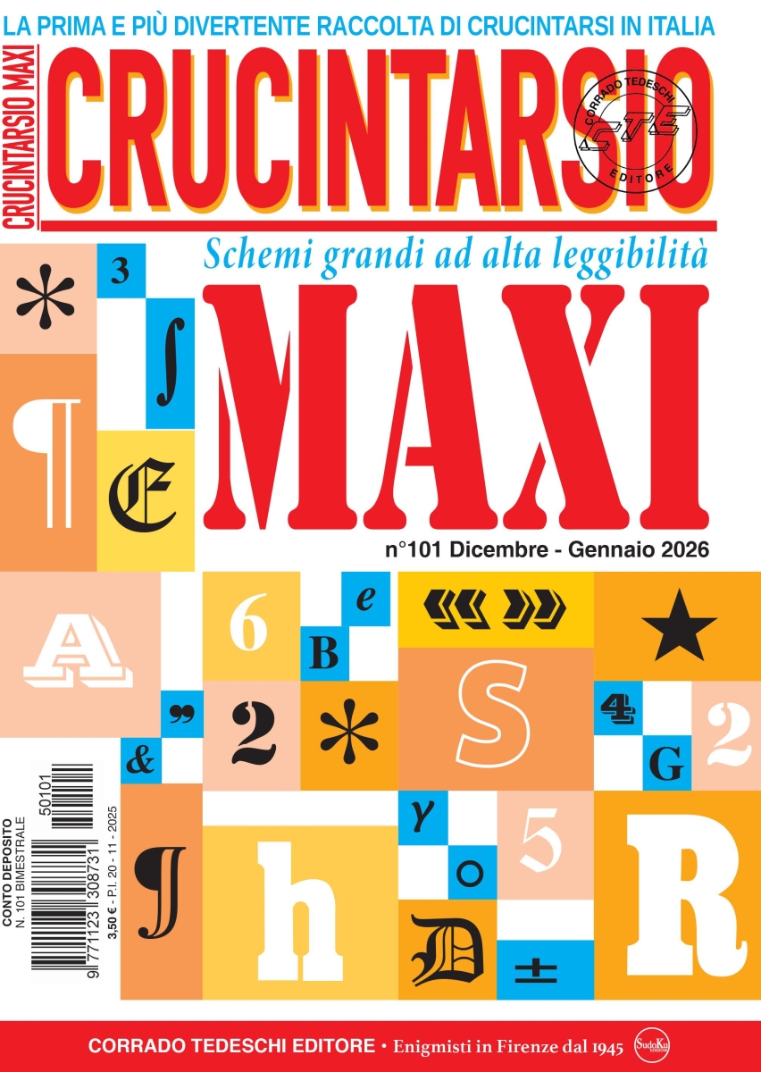 Copertina Maxi Crucintarsio n.101