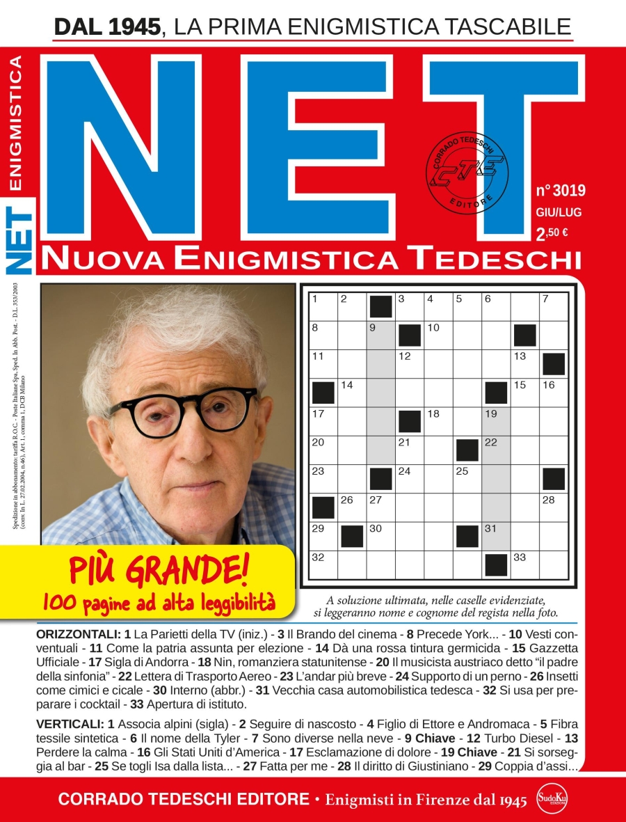 Copertina Nuova Enigmistica Tedeschi n.3019