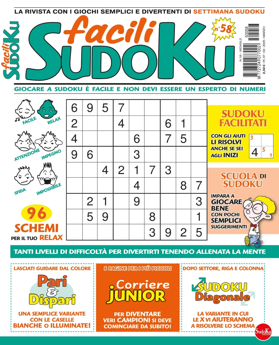 Copertina Facili Sudoku n.58