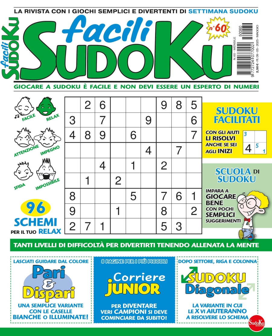 Copertina Facili Sudoku n.60