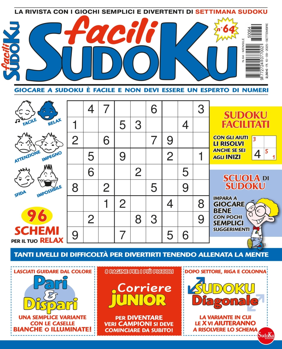 Copertina Facili Sudoku n.64