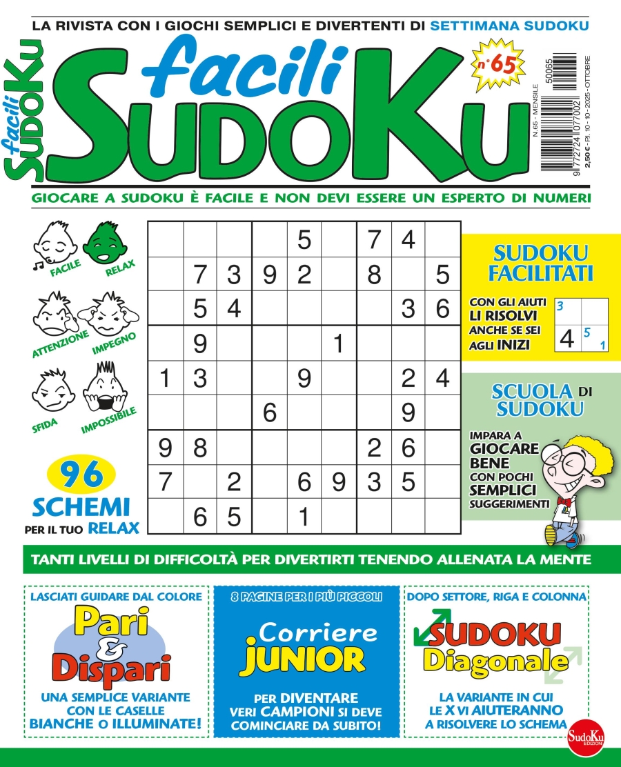 Copertina Facili Sudoku n.65
