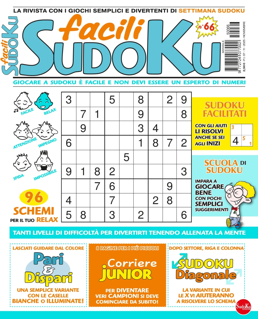 Copertina Facili Sudoku n.66