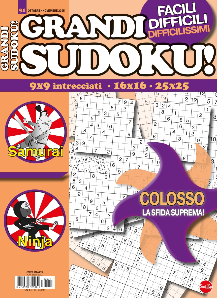 Copertina Grandi Sudoku n.91